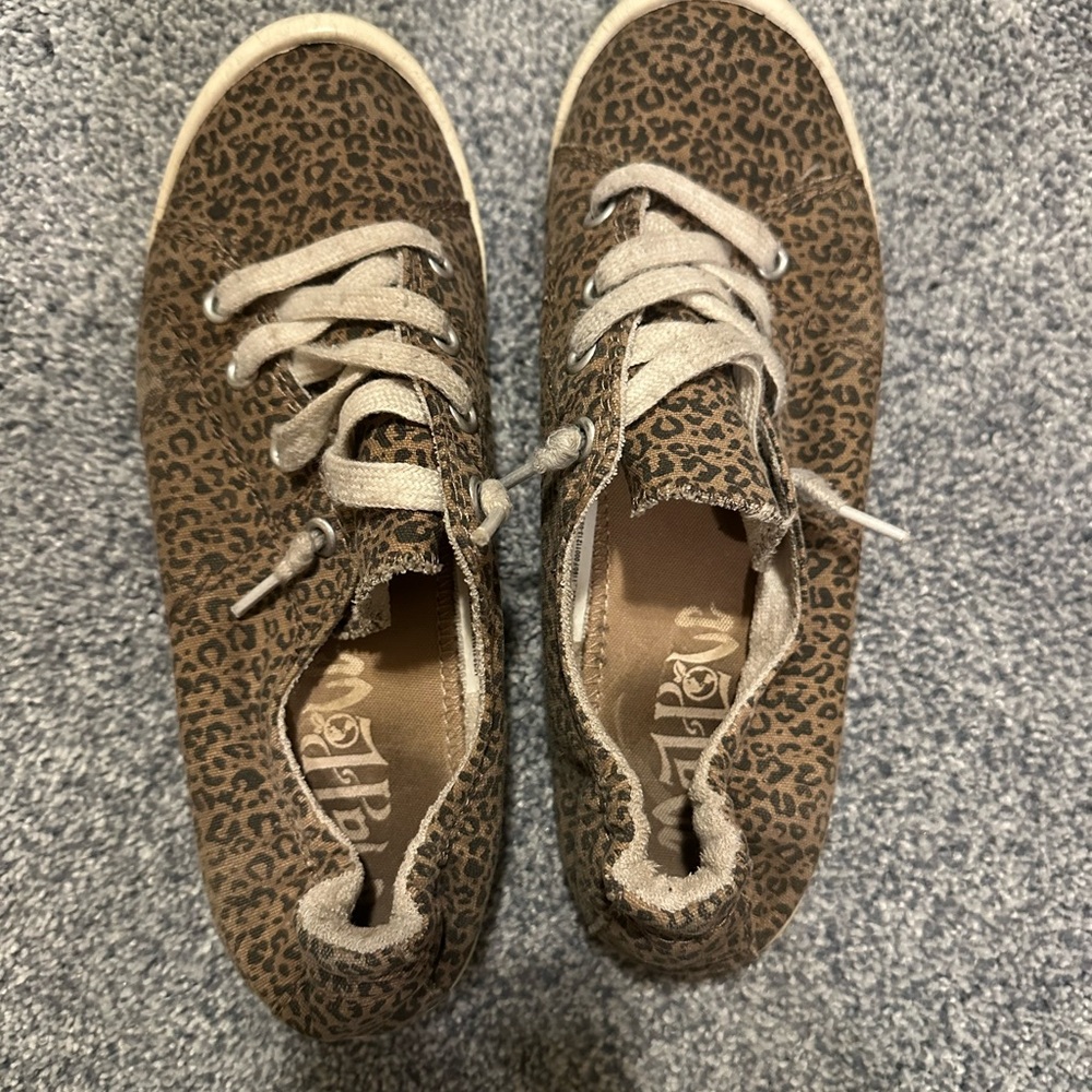 Mad Love Brown Leopard Slip On Sneakers Women Size 7